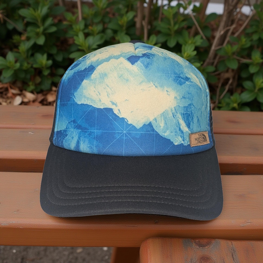 The North Face Iceberg Photobomb Snap Back Trucker Hat Mountain Culture